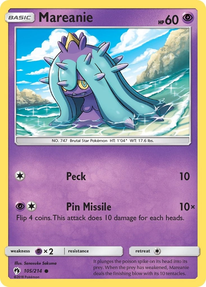 Image for Mareanie (105) (105/214) [SM - Lost Thunder]