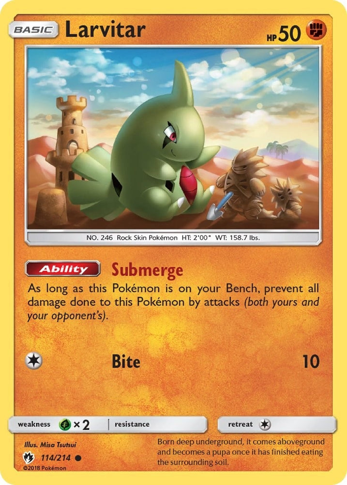 Image for Larvitar (114) (114/214) [SM - Lost Thunder]