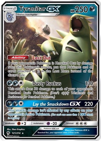 Image for Tyranitar GX (121/214) [SM - Lost Thunder]