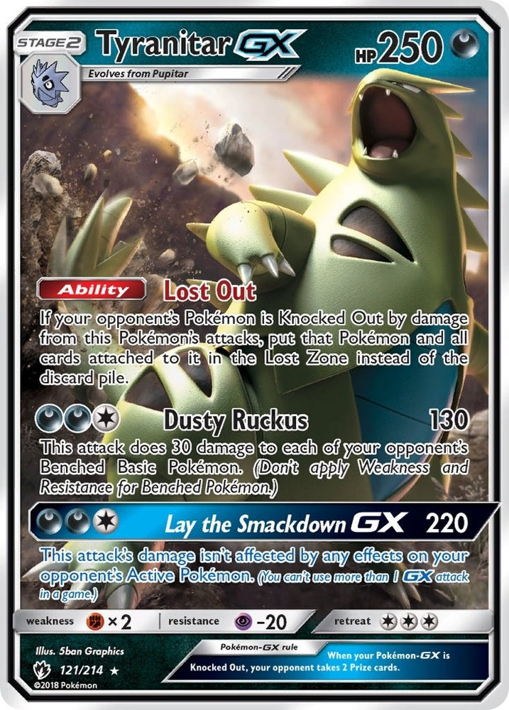 Image for Tyranitar GX (121/214) - Pokemon
