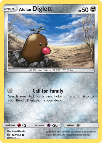 Image for Alolan Diglett (122/214) [SM - Lost Thunder]