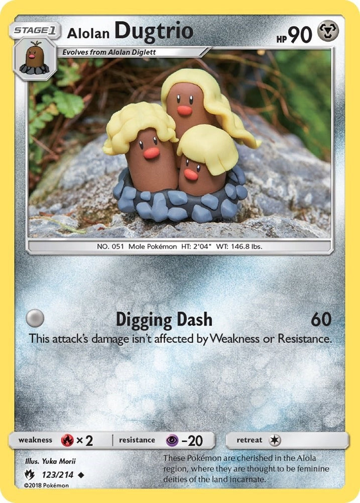 Image for Alolan Dugtrio (123/214) [SM - Lost Thunder]
