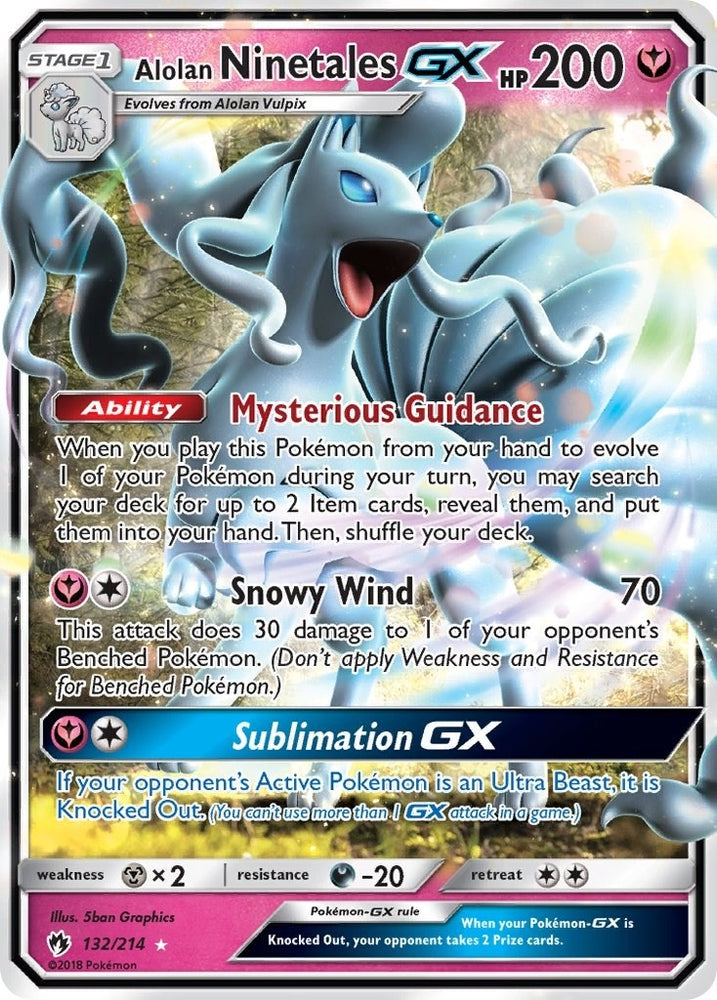 Image for Alolan Ninetales GX (132/214) [SM - Lost Thunder]