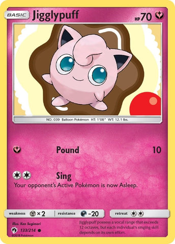 Image for Jigglypuff (133/214) [SM - Lost Thunder]