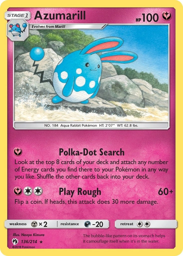 Image for Azumarill (136/214) [SM - Lost Thunder]