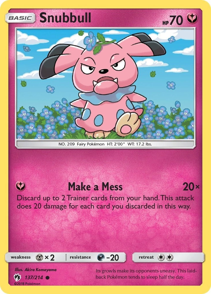 Image for Snubbull (137/214) - Pokemon