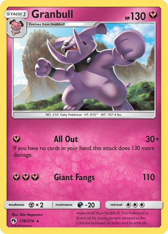 Image for Granbull (138/214) [SM - Lost Thunder]