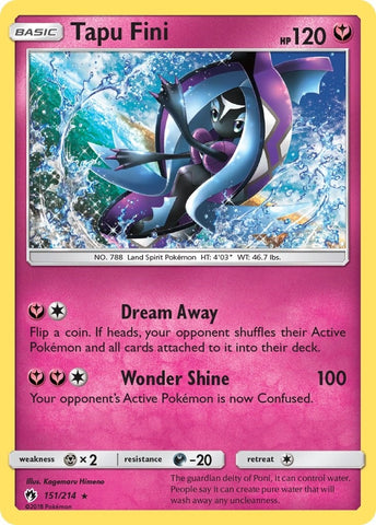Image for Tapu Fini (151/214) - Pokemon