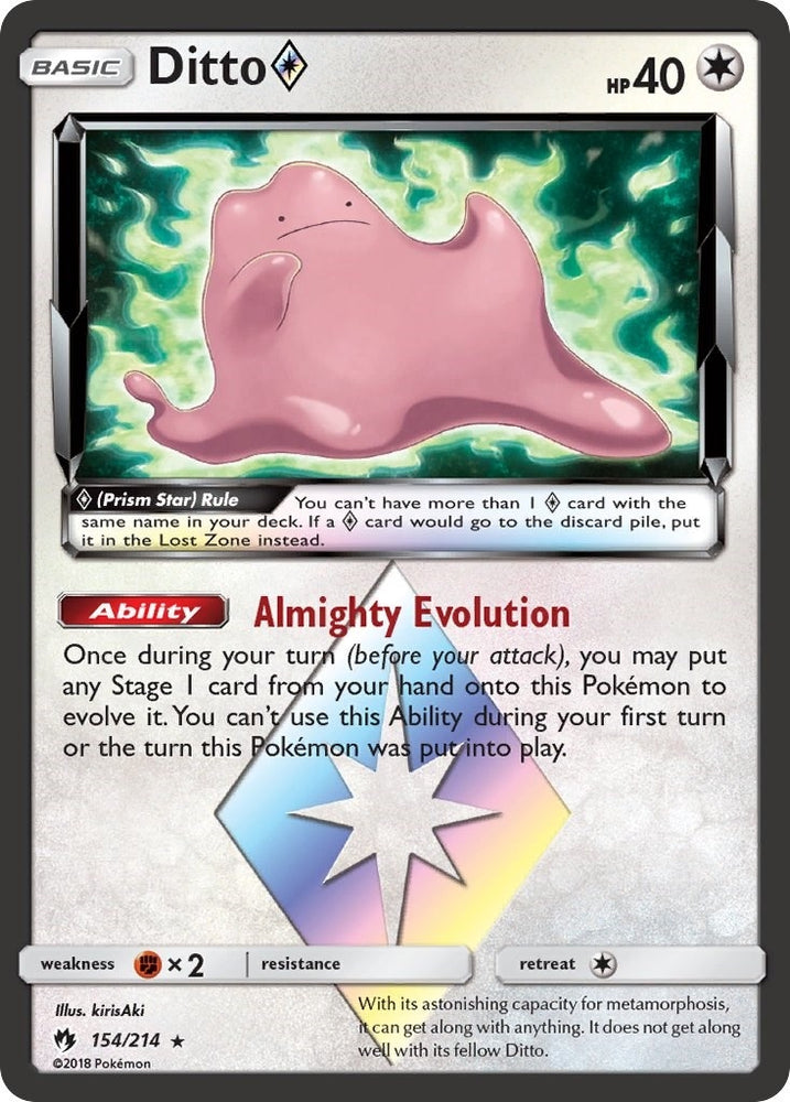 Image for Ditto Prism Star (154/214) [SM - Lost Thunder]
