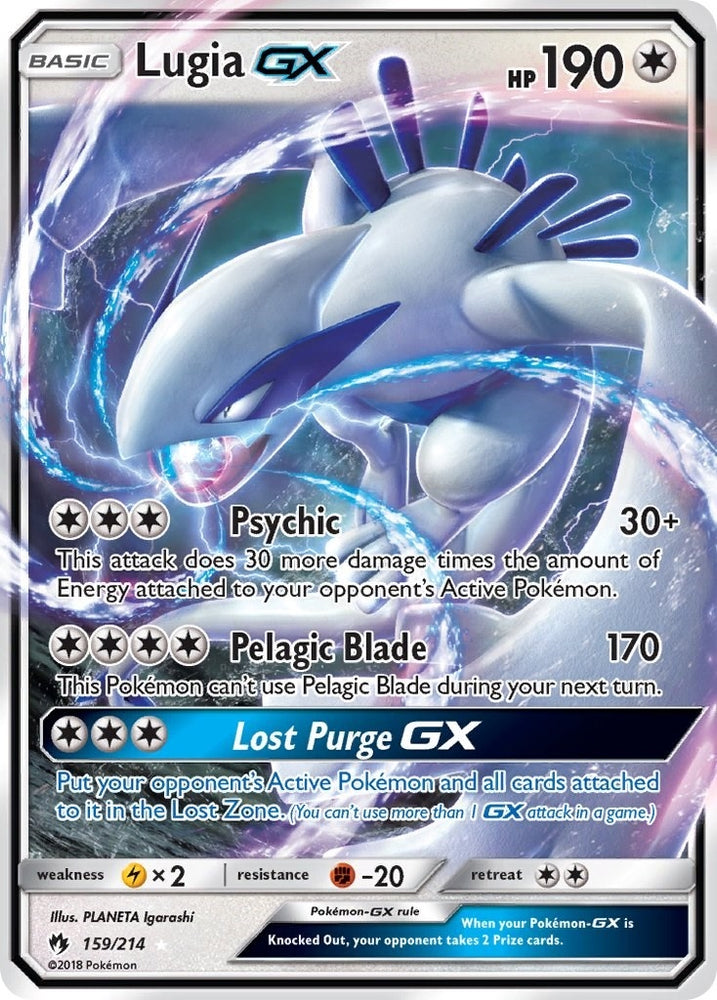 Image for Lugia GX (159/214) [SM - Lost Thunder]
