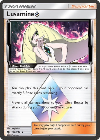 Image for Lusamine Prism Star (182/214) [SM - Lost Thunder]