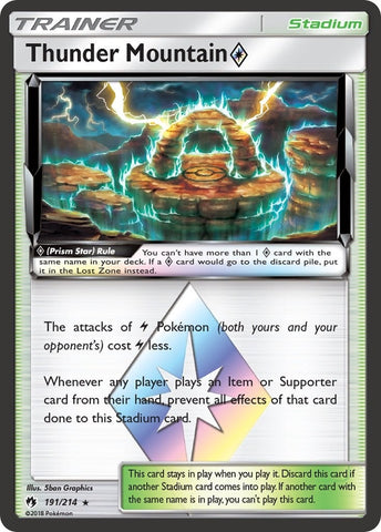 Image for Thunder Mountain Prism Star (191/214) - Pokemon