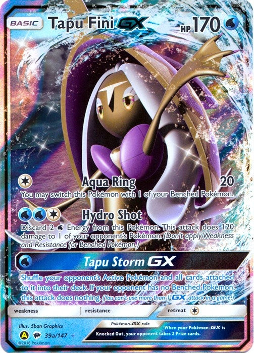Image for Tapu Fini GX - 39a/147 (039a/147) - Pokemon