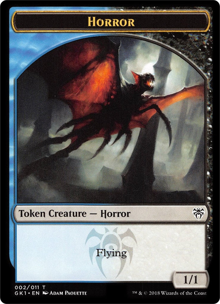 Image for Horror // Copy Double-Sided Token (2 // 1) [Guilds of Ravnica: Guild Kits]
