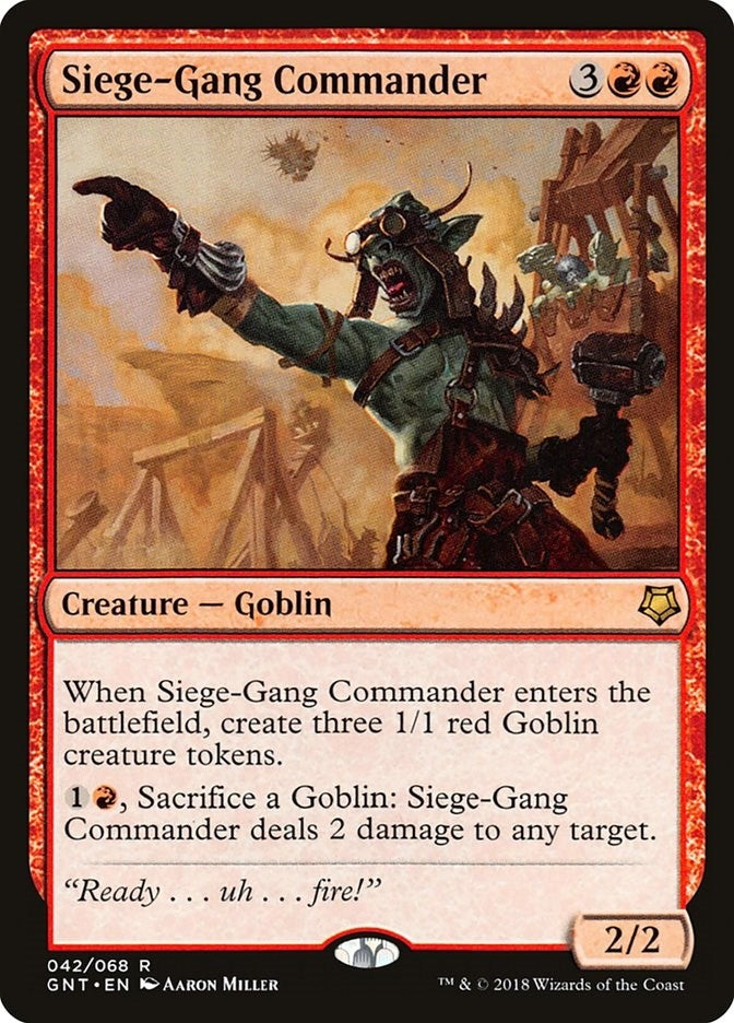Image for Siege-Gang Commander (42) [Magic Game Night]