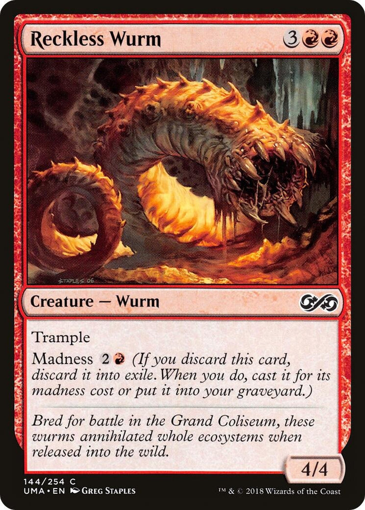 Image for Reckless Wurm (144) [Ultimate Masters]