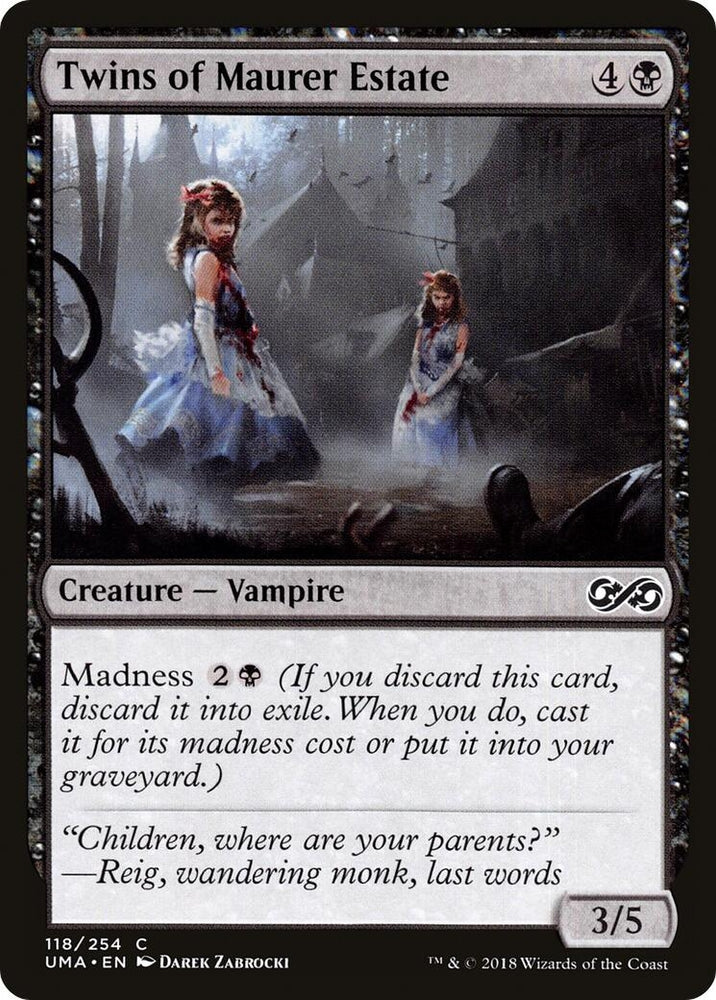 Image for Twins of Maurer Estate (118) [Ultimate Masters]