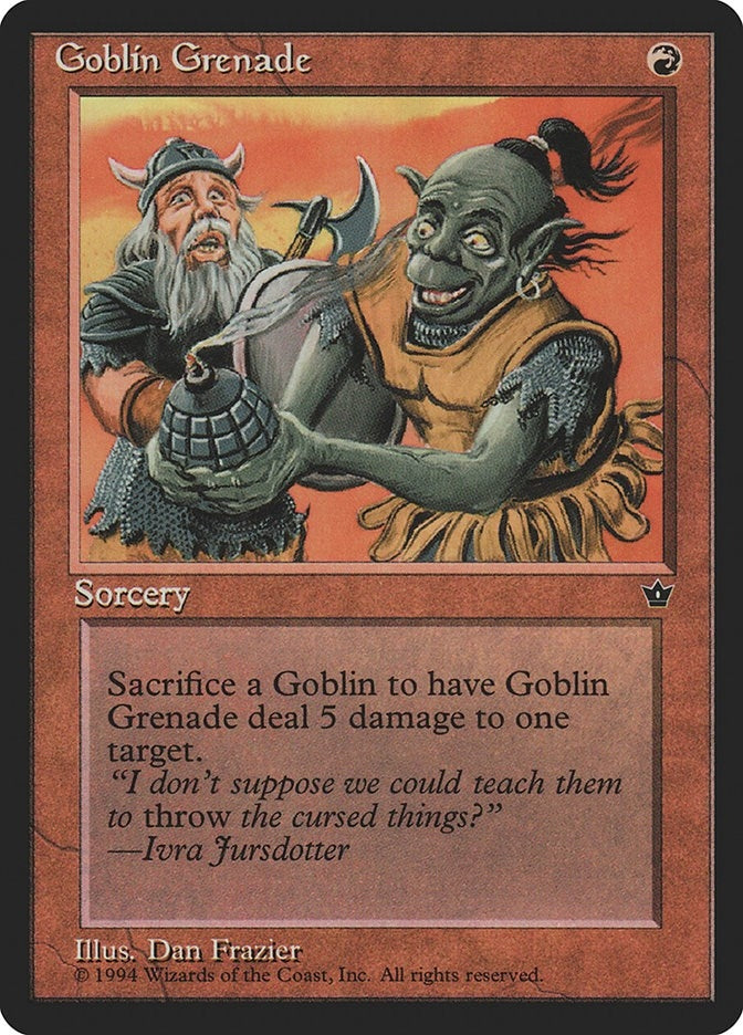 Image for Goblin Grenade (Frazier) [Fallen Empires]