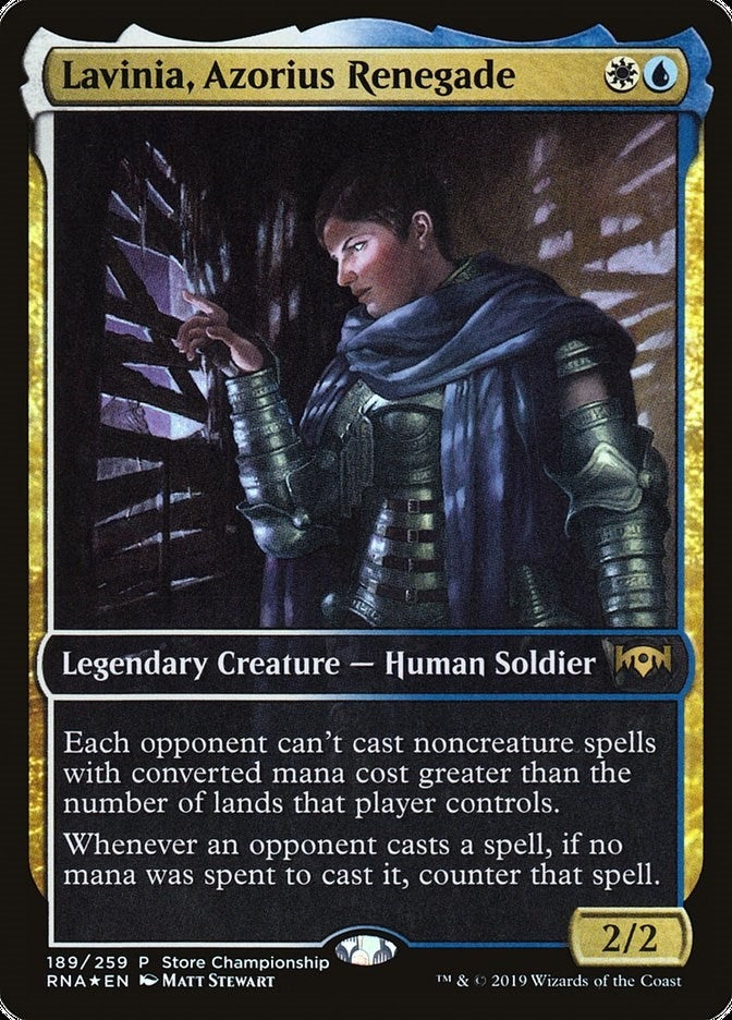 Image for Lavinia, Azorius Renegade (189) [Game Day & Store Championship Promos]