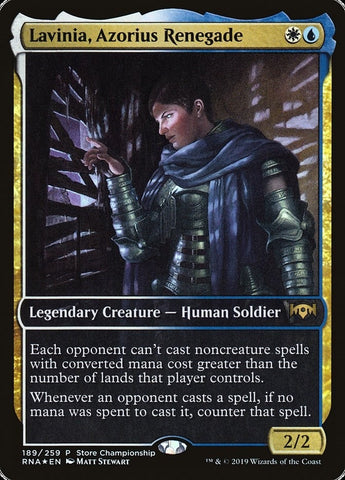 Image for Lavinia, Azorius Renegade (189) [Game Day & Store Championship Promos]