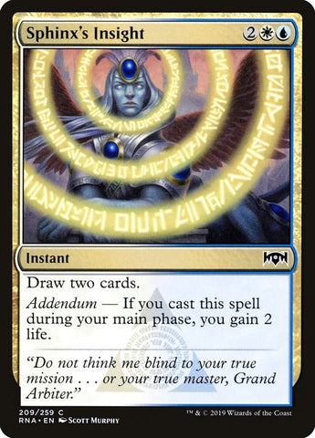 Image for Sphinx's Insight (209) [Ravnica Allegiance]