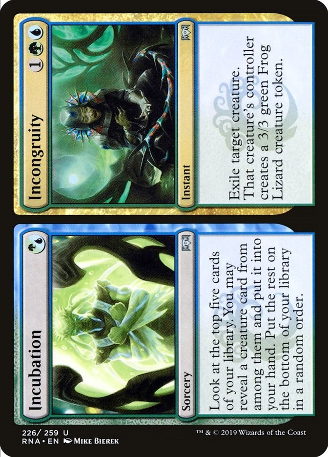 Image for Incubation // Incongruity (226) [Ravnica Allegiance]