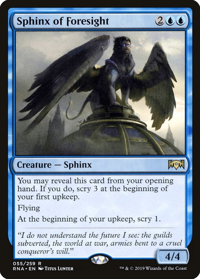 Image for Sphinx of Foresight (55) [Ravnica Allegiance]
