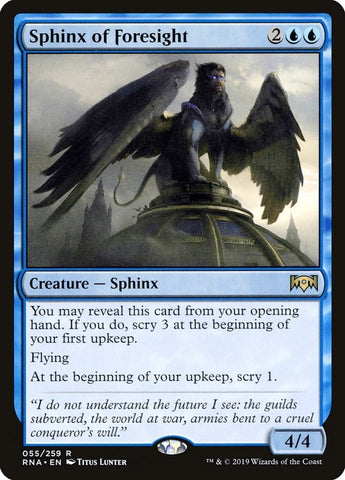 Image for Sphinx of Foresight (55) [Ravnica Allegiance]