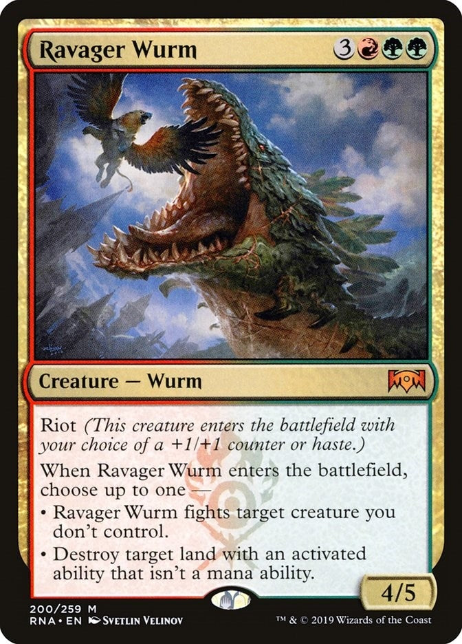 Image for Ravager Wurm (200) [Ravnica Allegiance]