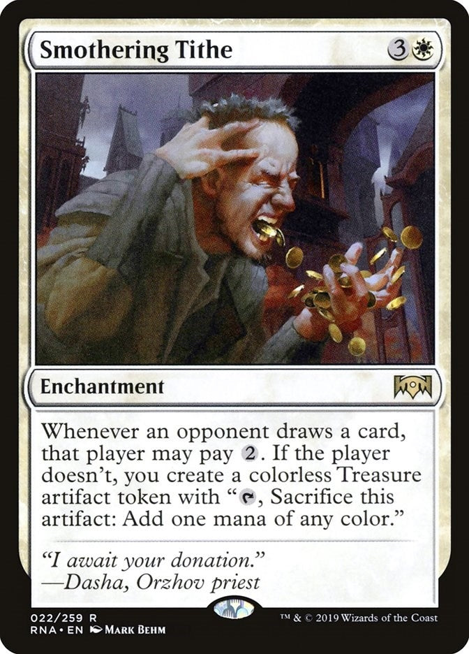 Image for Smothering Tithe (22) [Ravnica Allegiance]