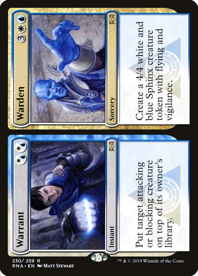 Image for Warrant // Warden (230) [Ravnica Allegiance]