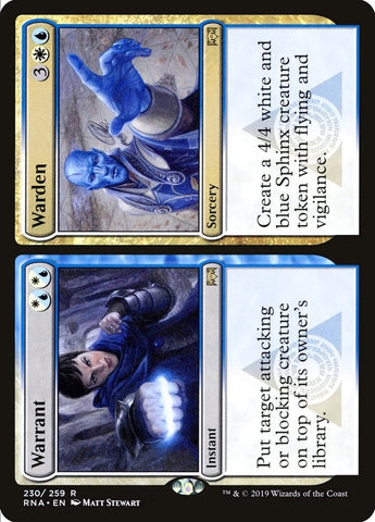 Image for Warrant // Warden (230) - Magic: The Gathering