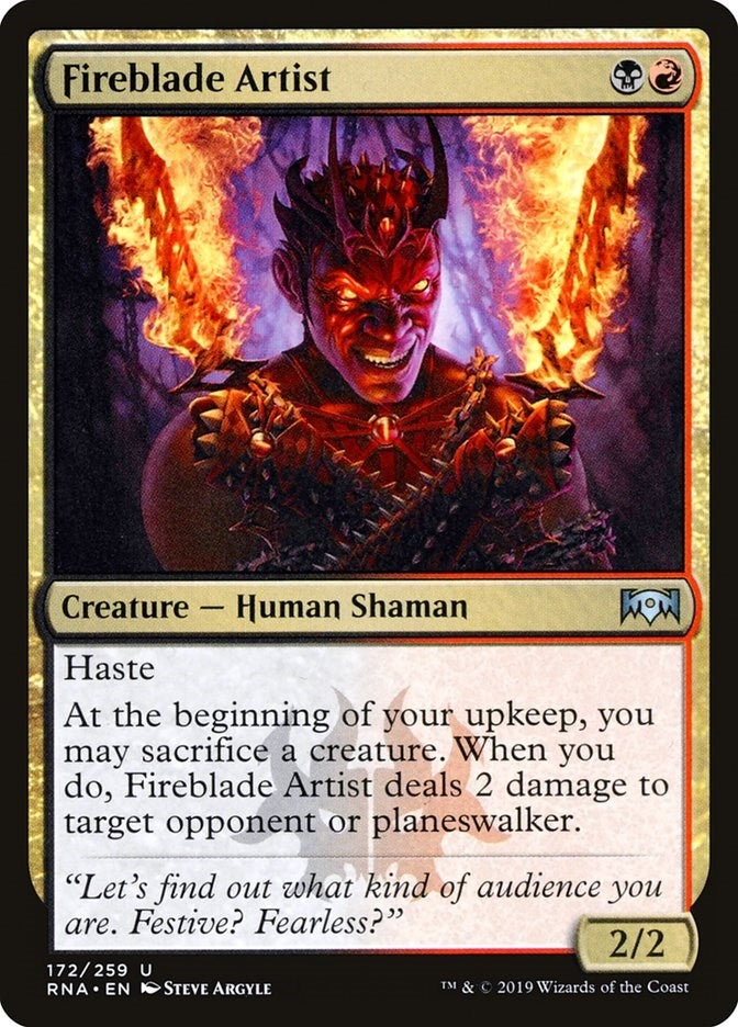 Image for Fireblade Artist (172) [Ravnica Allegiance]