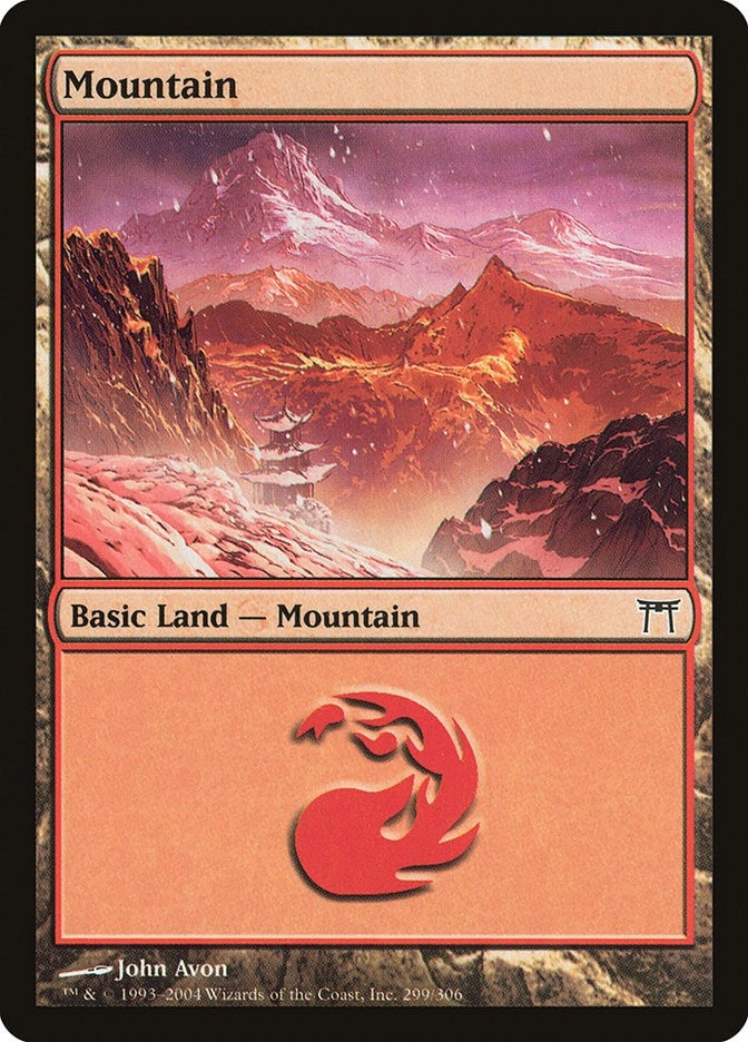 Image for Mountain (299) (299) [Champions of Kamigawa]