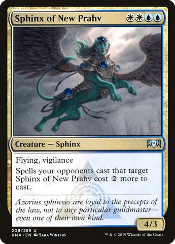 Image for Sphinx of New Prahv (208) [Ravnica Allegiance]