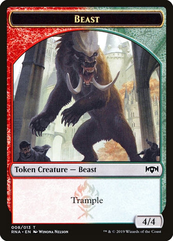 Image for Beast Token (8) [Ravnica Allegiance]