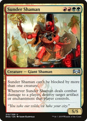 Image for Sunder Shaman (210) [Ravnica Allegiance]