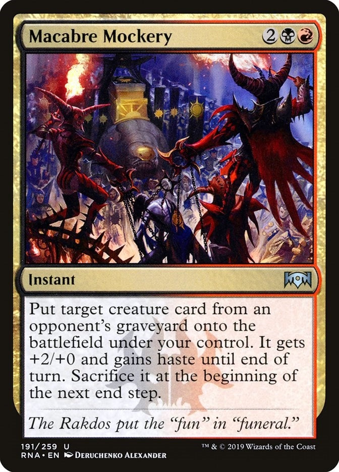 Image for Macabre Mockery (191) [Ravnica Allegiance]