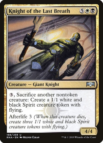 Image for Knight of the Last Breath (188) [Ravnica Allegiance]
