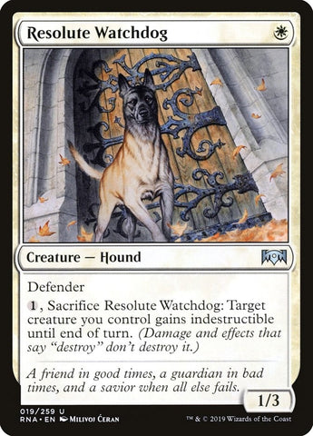 Image for Resolute Watchdog (19) [Ravnica Allegiance]