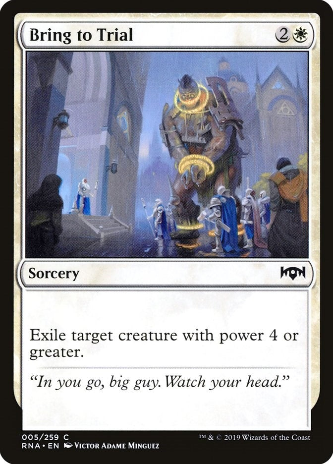 Image for Bring to Trial (5) [Ravnica Allegiance]