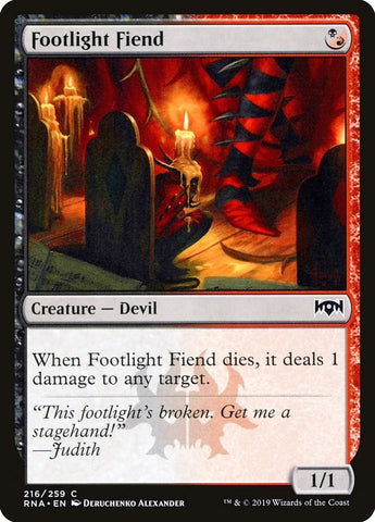 Image for Footlight Fiend (216) [Ravnica Allegiance]