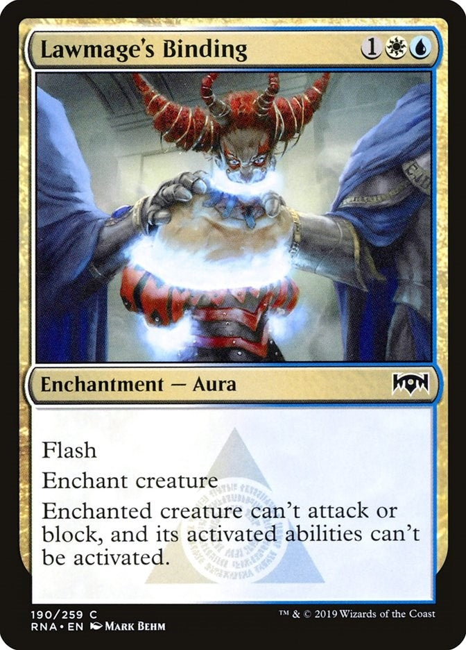 Image for Lawmage's Binding (190) [Ravnica Allegiance]
