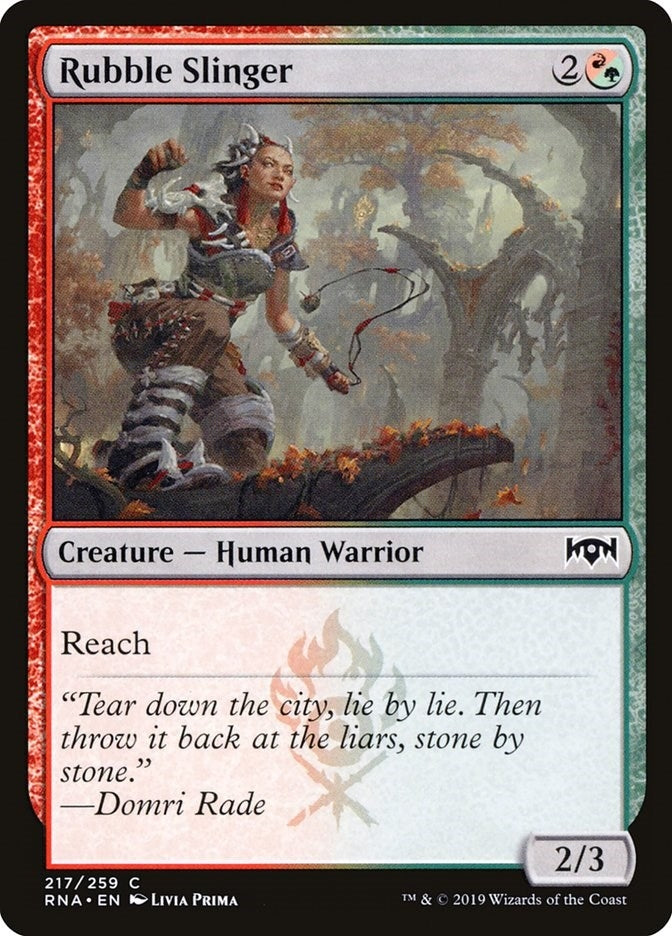 Image for Rubble Slinger (217) [Ravnica Allegiance]