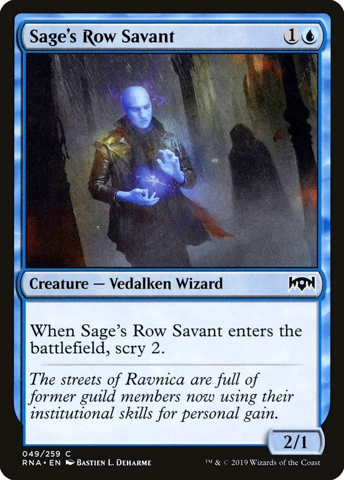 Image for Sage's Row Savant (49) [Ravnica Allegiance]