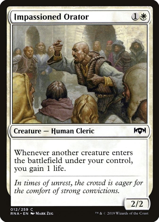Image for Impassioned Orator (12) [Ravnica Allegiance]