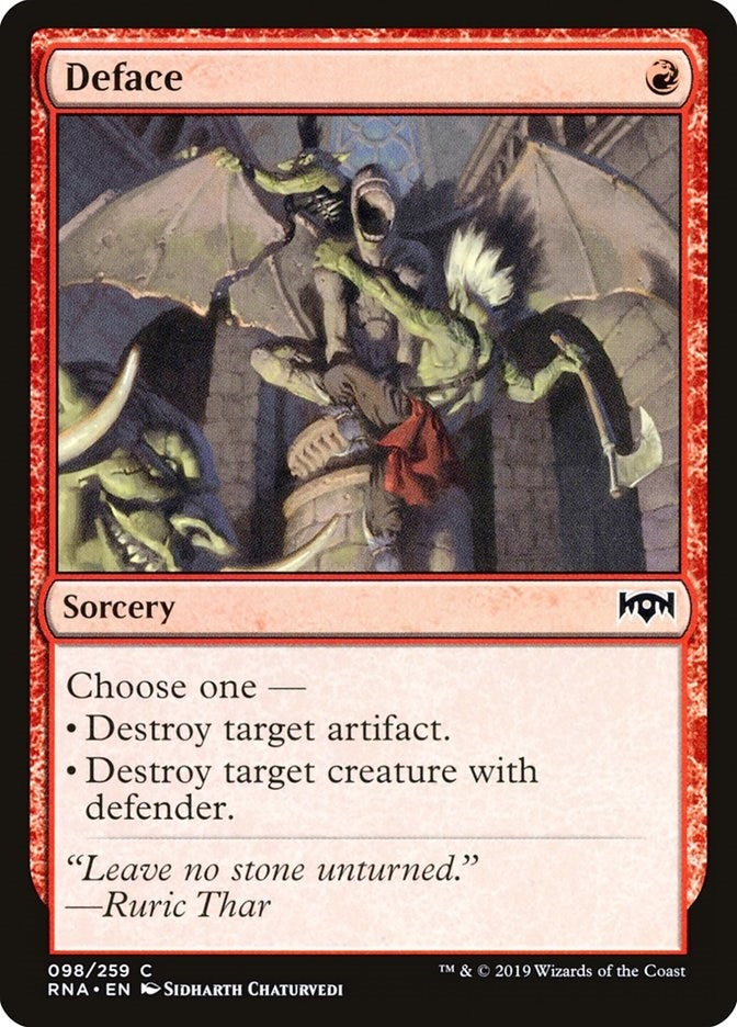 Image for Deface (98) [Ravnica Allegiance]