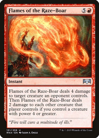 Image for Flames of the Raze-Boar (101) [Ravnica Allegiance]