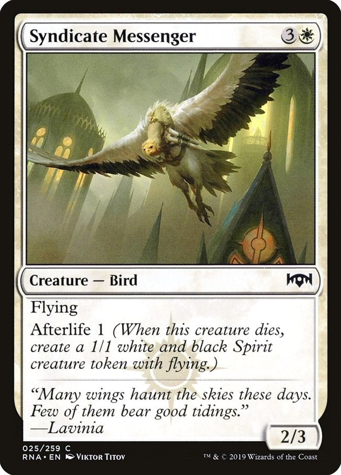 Image for Syndicate Messenger (25) [Ravnica Allegiance]