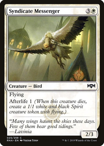 Image for Syndicate Messenger (25) [Ravnica Allegiance]